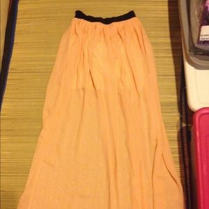 Nude sheer Skirt