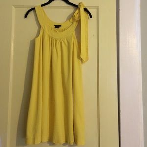 Theory yellow sleeveless dress.