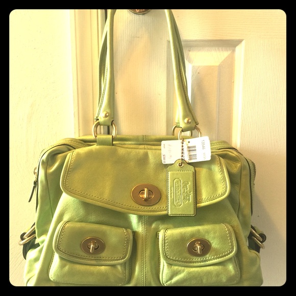 Rare Green Pearl Coach Legacy Peyton Archive.