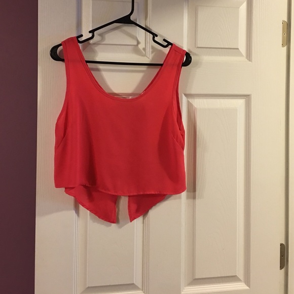 Coral crop top