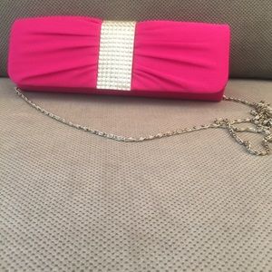 Pink and Crystal Evening Bag