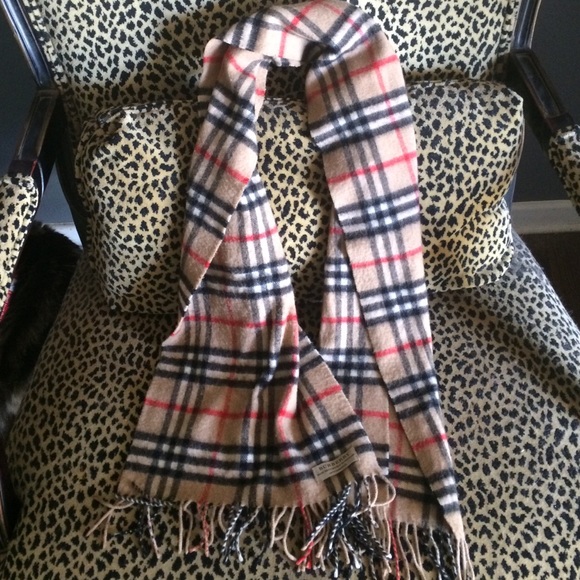 Authentic Burberry plaid scarf
