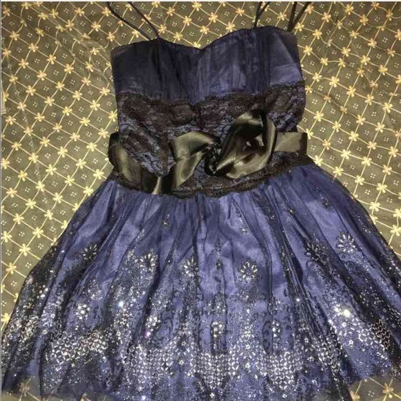 Blue & black sparkly dress - Picture 1 of 1