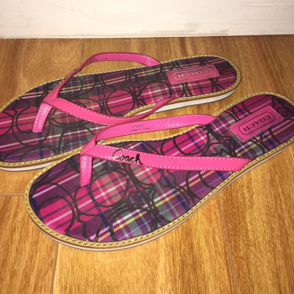 Coach flip flops