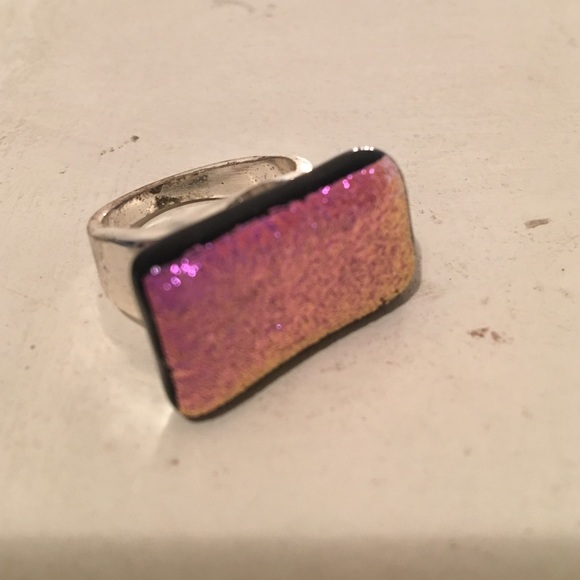 Shiny purple stone ring!