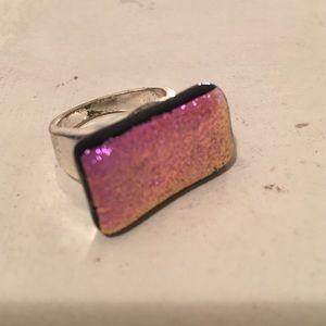 Shiny purple stone ring!