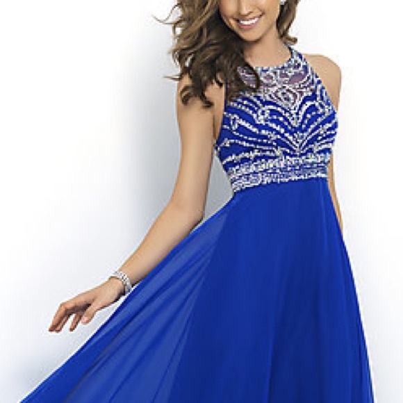 Dresses & Skirts - Royal Blue and Silver Prom Dress