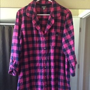 Plaid tunic length