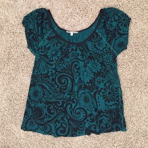 Lucky Green and Black Top