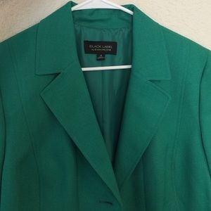 Green Blazer Black Label by Evan Picone