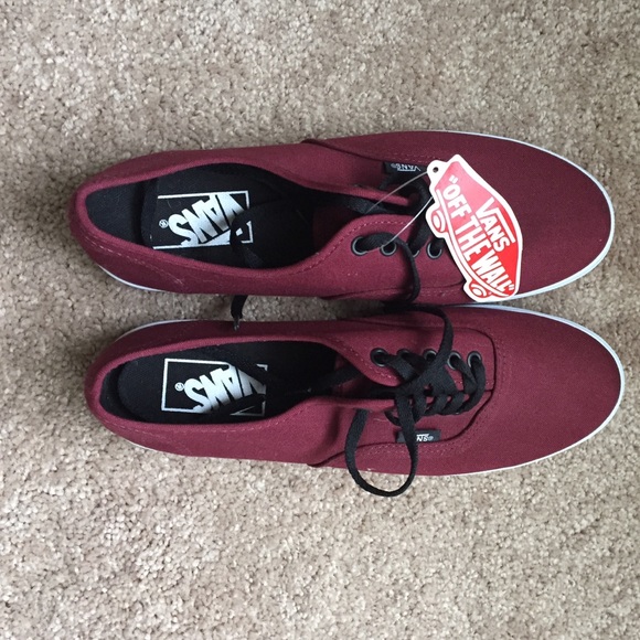 Brand New Maroon and Black vans!