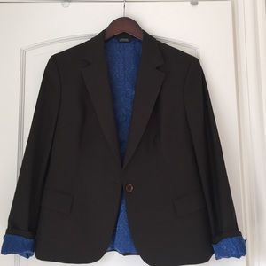 Custom chocolate brown blazer