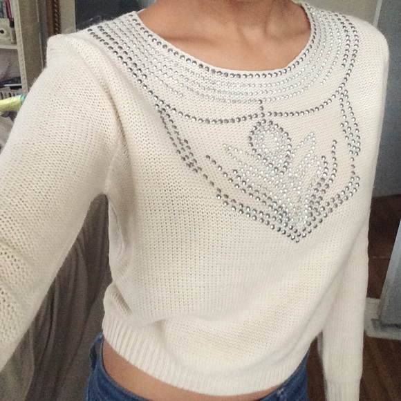 PacSun Sweaters - Beautiful embellished rhinestone sweater💗