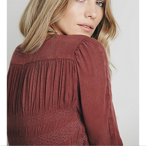 SOLD FP blue bird smocked tunic top - Picture 4 of 4