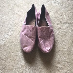 Pink Glitter TOMS