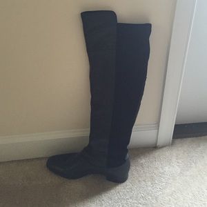 Louise et Cie knee-high black leather boot