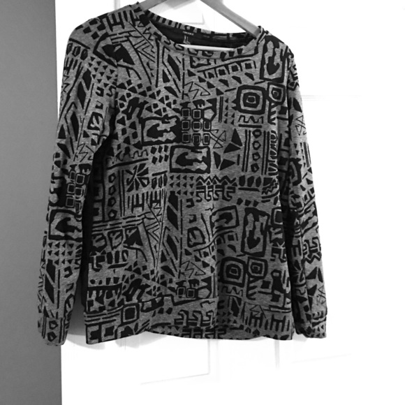Fun print sweater