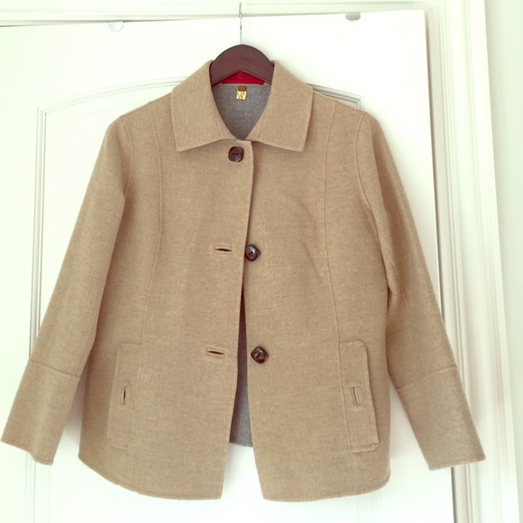 Carolina Herrera wool camel coat