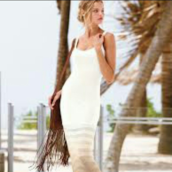 VS White ombre maxi dress