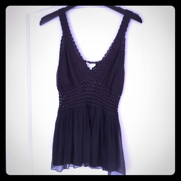 Silk and Crochet Max Mara top