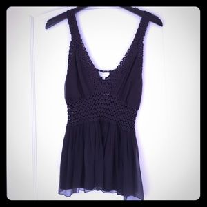 Silk and Crochet Max Mara top Silk and Crochet Max Mara top