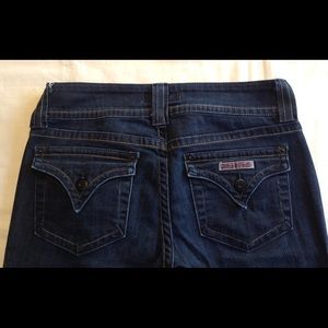 LAST CALL Hudson Back Flap Pocket Dark Jeans 27