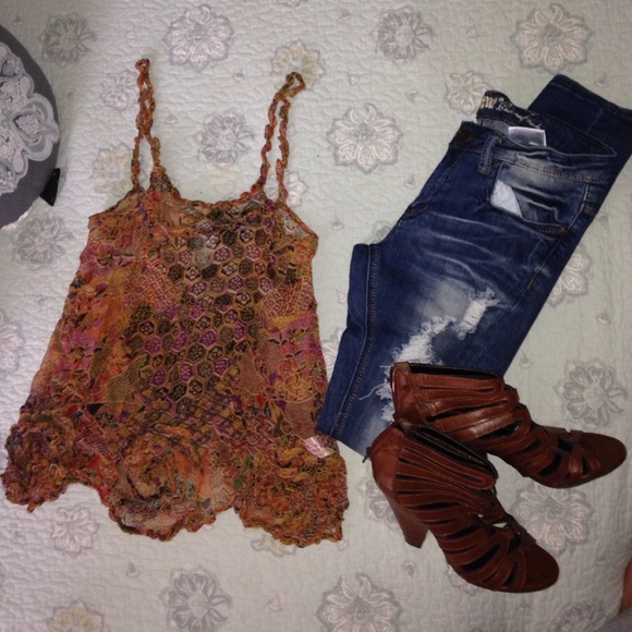 French Connection 100% silk sz 6 shirt - Picture 1 of 3