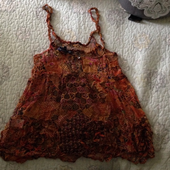 French Connection 100% silk sz 6 shirt - Picture 2 of 3