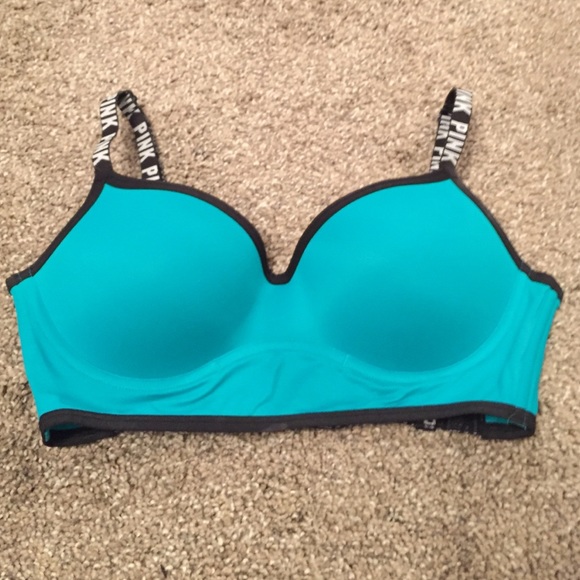 PINK LOGO SPORT BRA