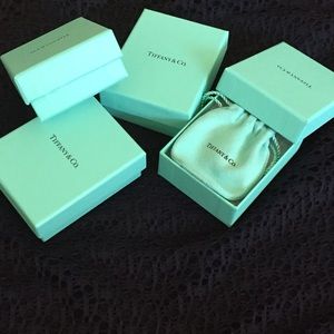 Authentic Tiffany blue boxes .