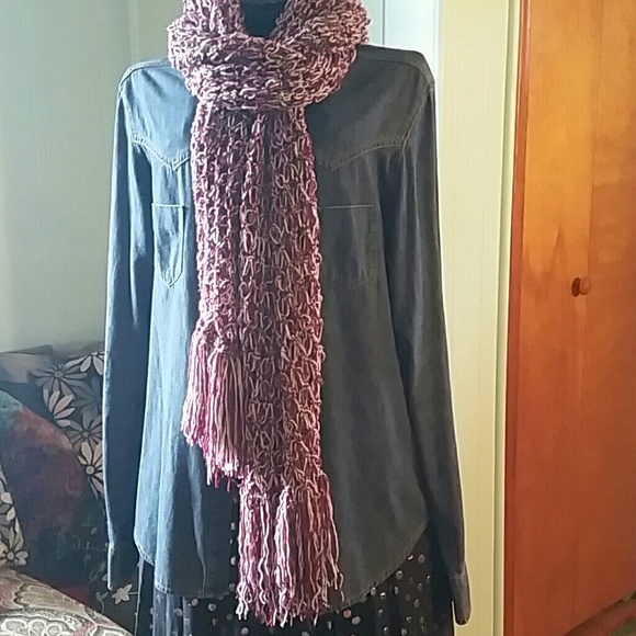 Hand made Crocheted Prayer Shawl Scarf Wrap - Picture 4 of 4