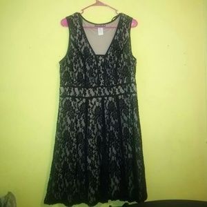 Macy's Black Lace Dress