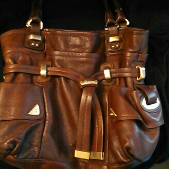 Brown Genuine Leather B Makowsky Tote