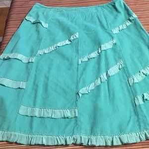 Anthropologie courdory ruffle skirt