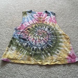 Tie dye horoscope astrology shirt