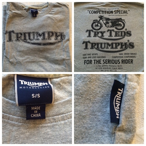 SOLD! Classic Triumph Motorcycle T Shirt