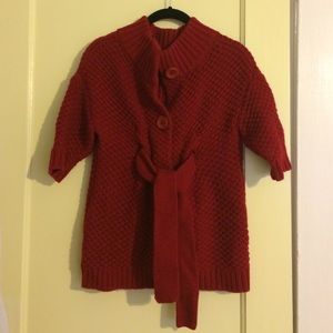 Vince red cardigan