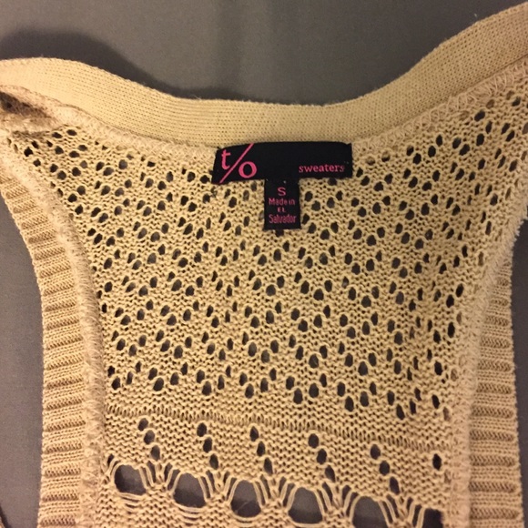 Tan knit vest (PacSun) - Picture 2 of 2