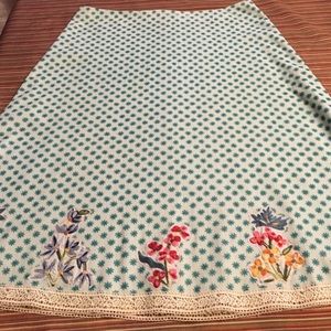 Aline embroidered skirt from Anthropologie