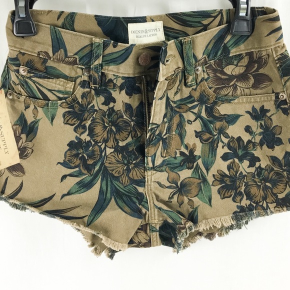 Ralph Lauren Pants - 💥SALE💥NWT Ralph Lauren Denim Floral Shorts 27