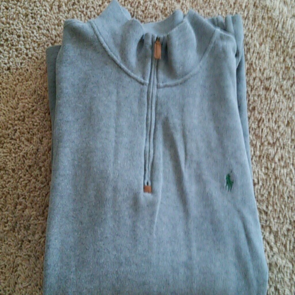Ralph Lauren Polo zip collar male sweater