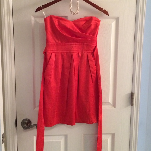 Strapless Coral dress