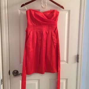 Strapless Coral dress
