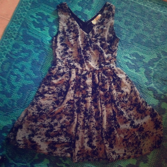 Splatter-Print Wrap Dress