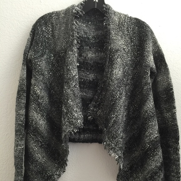 new! 360 sweater grey cardigan.