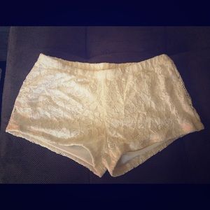 Lace cotton shorts
