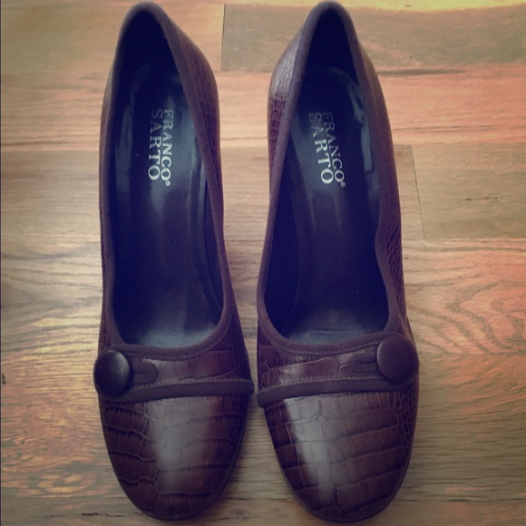 Franco Sarto Chocolate Brown Heels