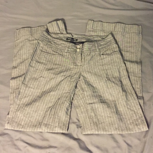 Pin Striped Linen Express Dress Pants