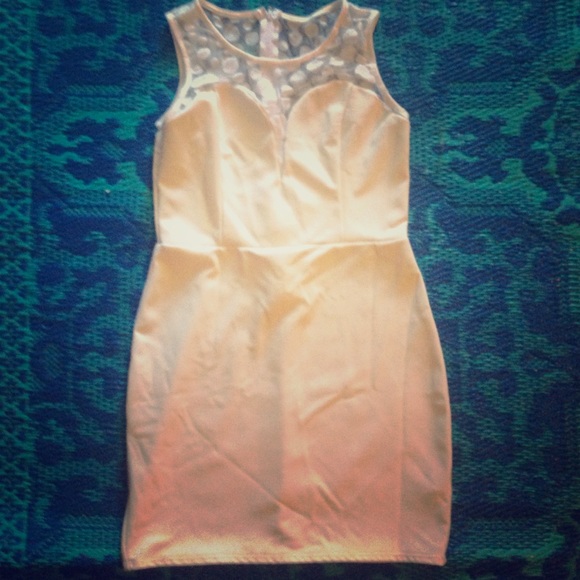 White Mini Bodycon Dress with Fun Polka Dots