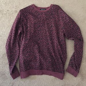 Forever 21 Cheetah crew neck sweatshirt